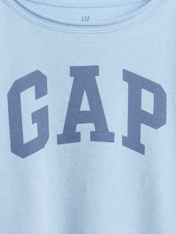 Kids VintageSoft Terry Wide-Neck Logo Sweatshirt