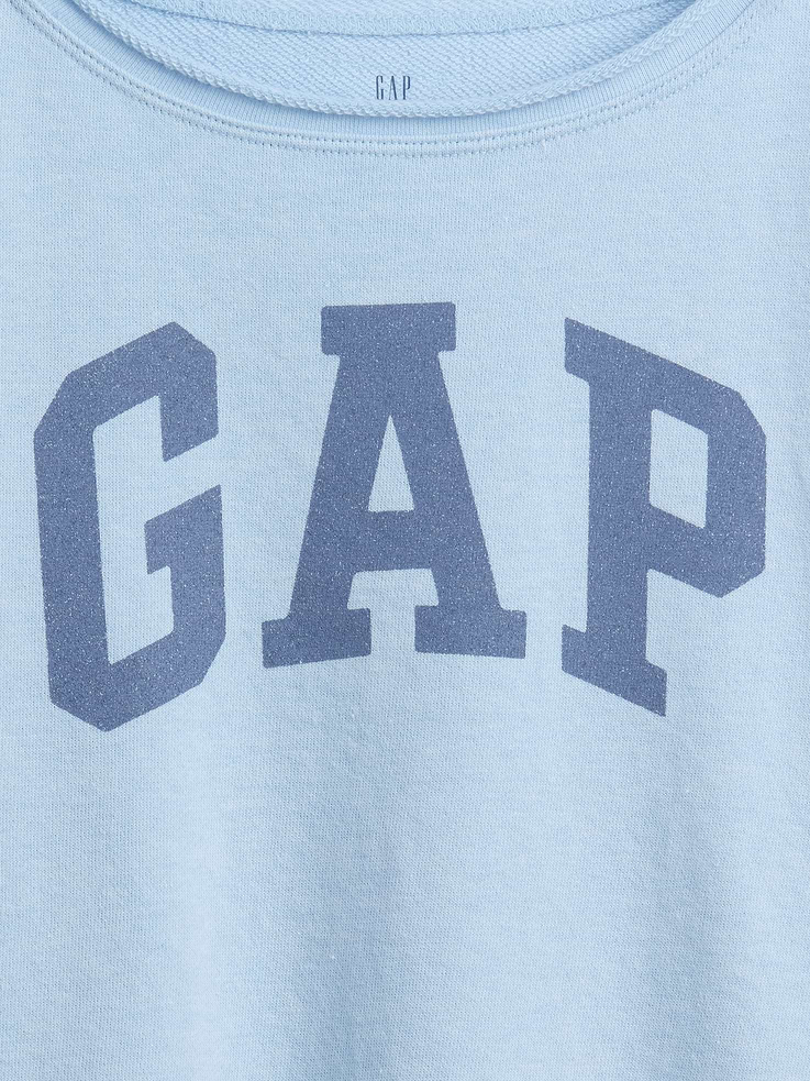 Image number 5 showing, Kids VintageSoft Terry Wide-Neck Logo Sweatshirt