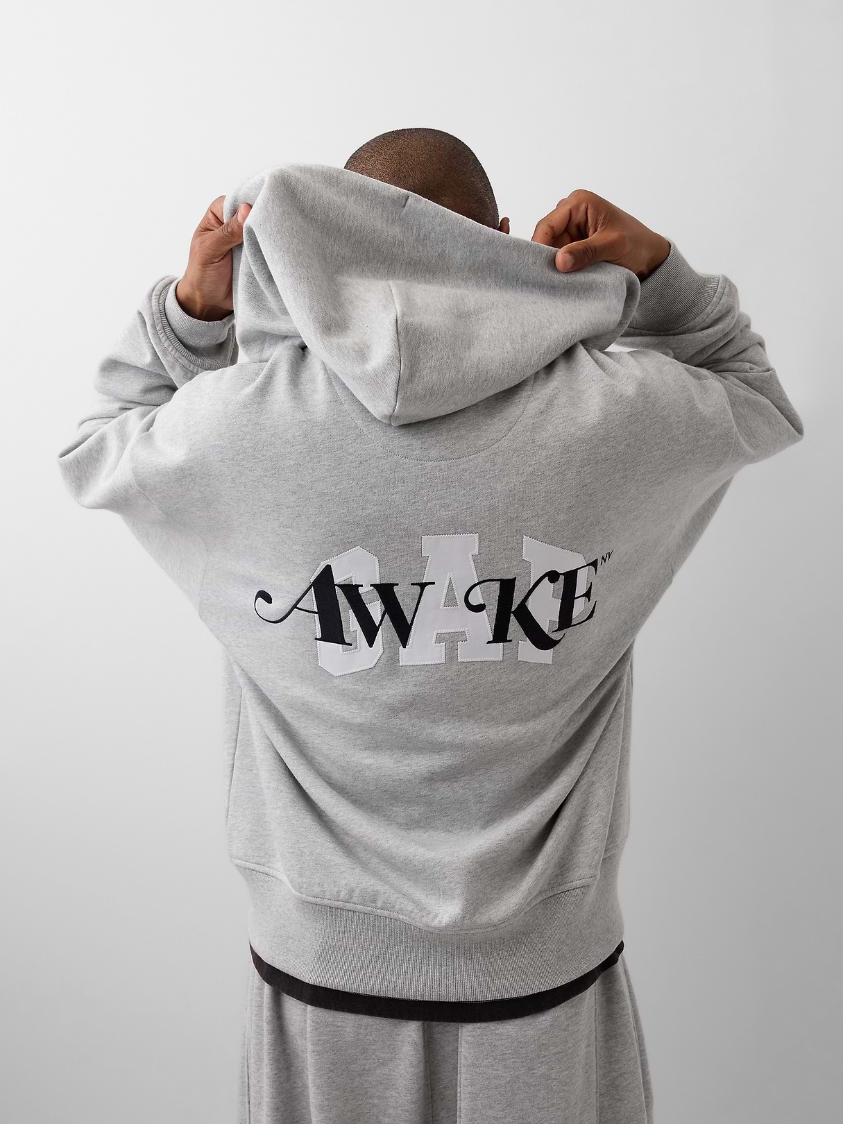 Gap × Awake NY Heavyweight Oversized Logo Zip Hoodie | Gap