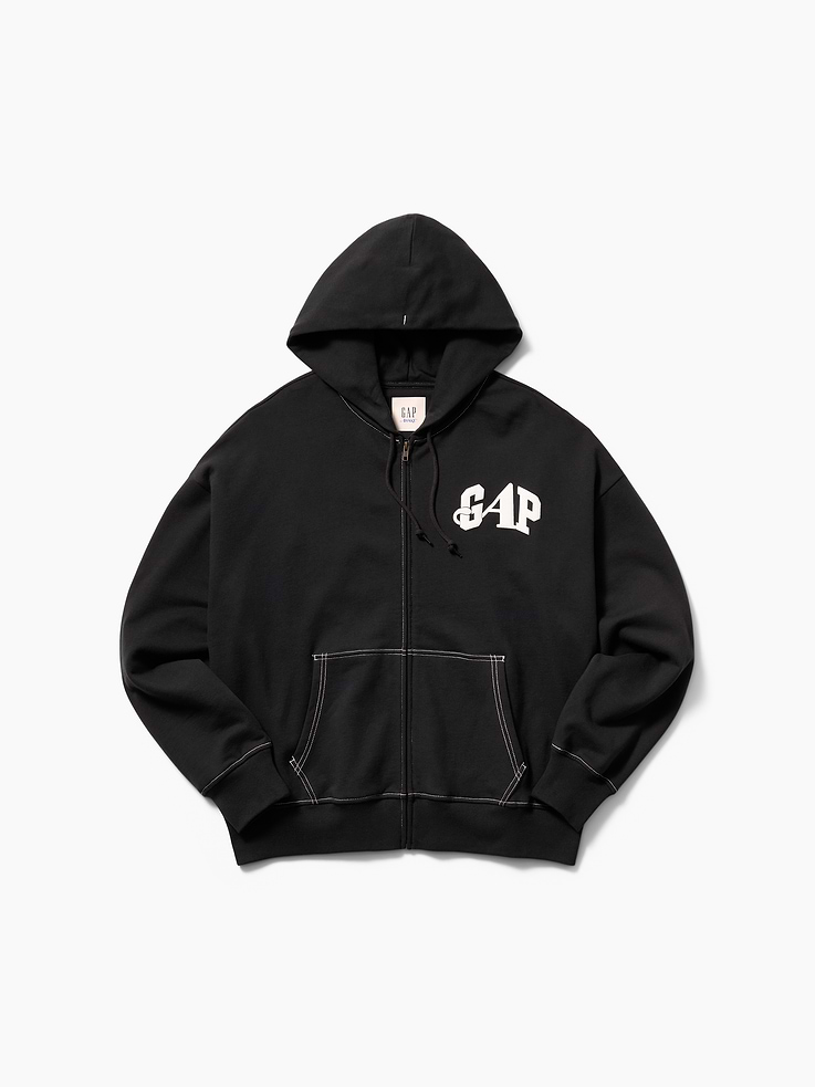 Image number 7 showing, Gap × Awake NY Heavyweight Oversized Logo Zip Hoodie