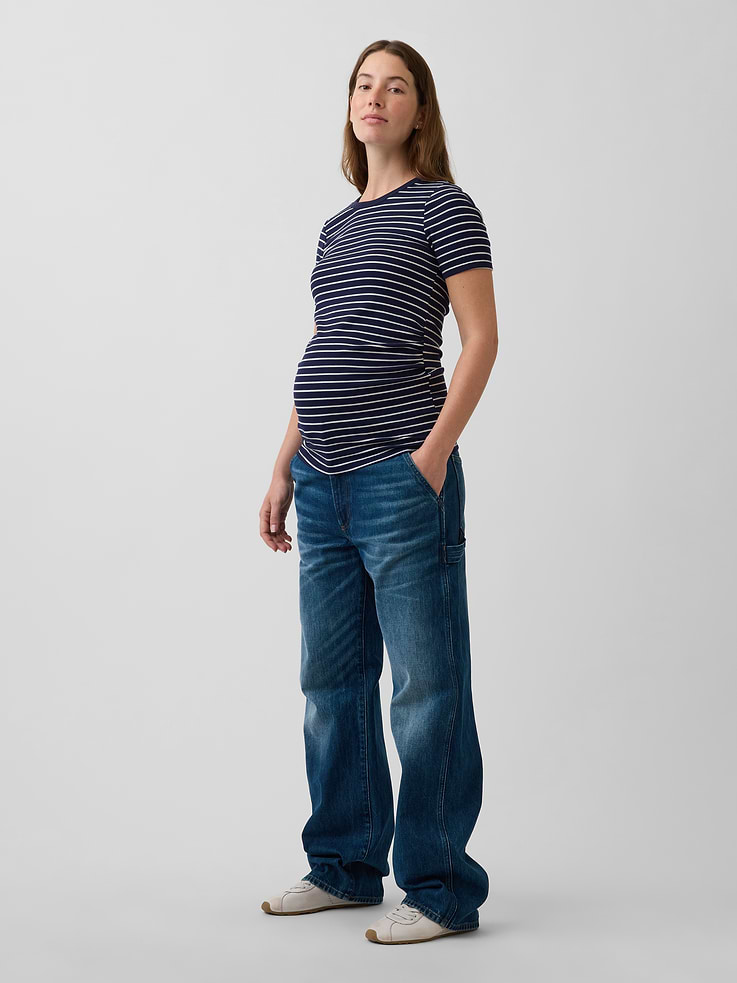 Image number 3 showing, Maternity Modern Crewneck T-Shirt
