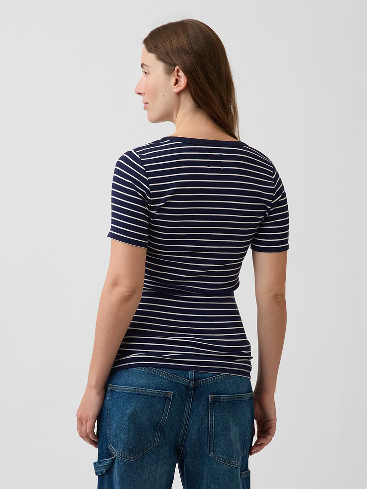 Image number 2 showing, Maternity Modern Crewneck T-Shirt