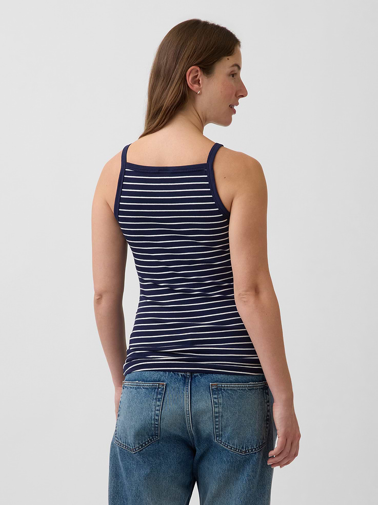 Image number 2 showing, Maternity Modern Apron-Neck Tank Top