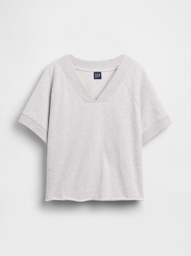 Image number 6 showing, VintageSoft Terry Oversized V-Neck Sweatshirt