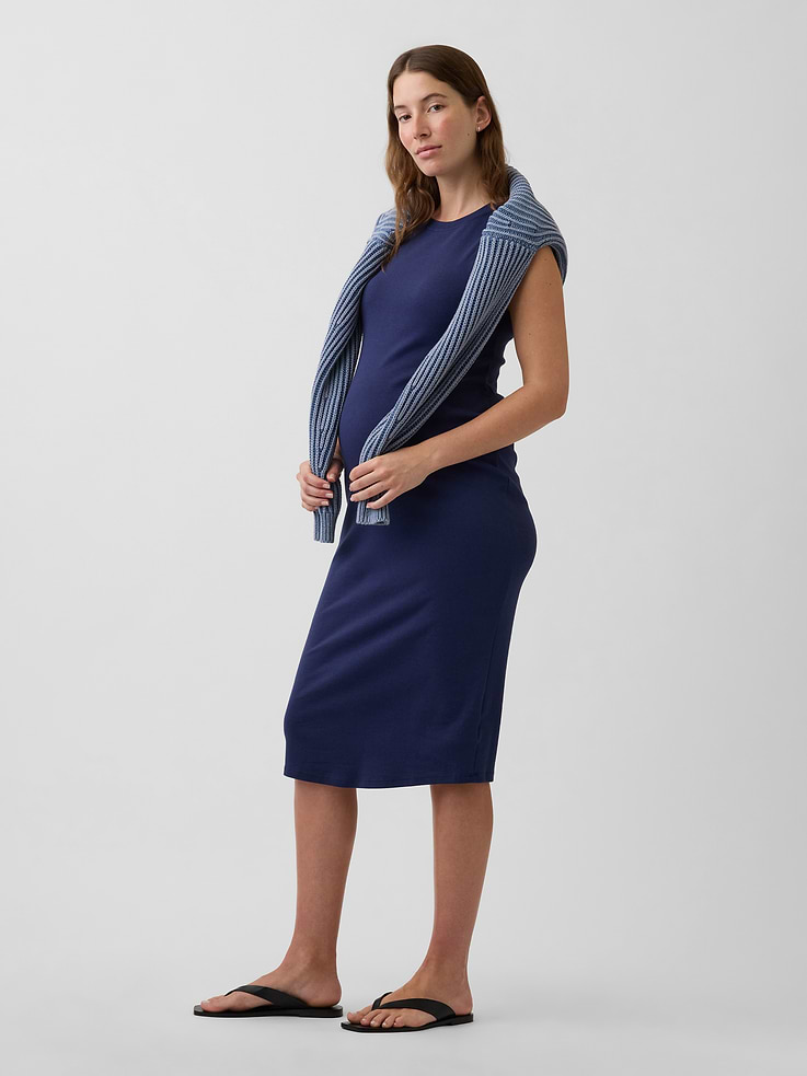 Image number 3 showing, Maternity Knit Tank Dress