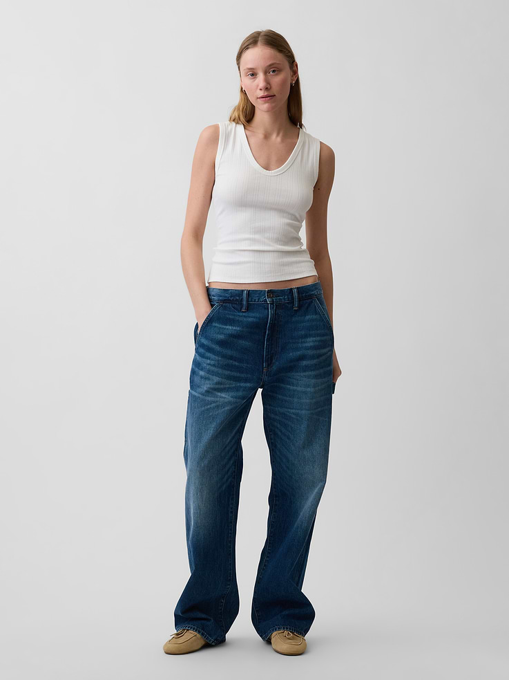 Image number 2 showing, Variegated Rib Tank Top