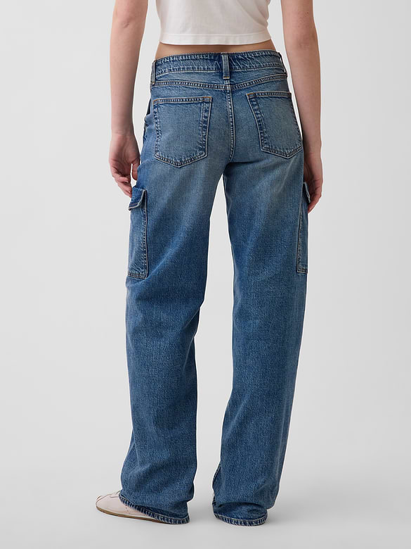 Low Rise '90s Loose Cargo Jeans