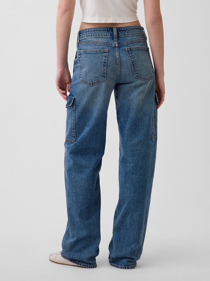 Image number 4 showing, Low Rise '90s Loose Cargo Jeans