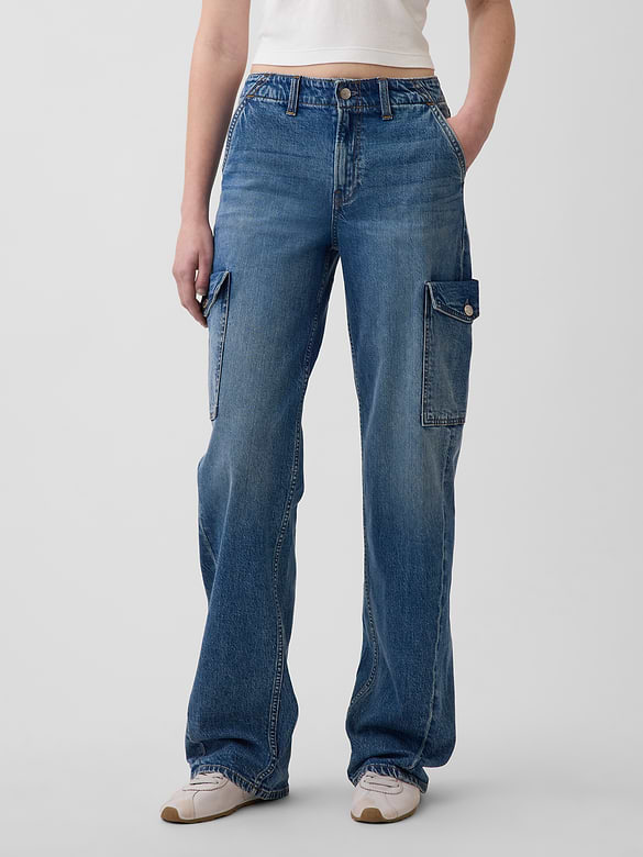 Low Rise '90s Loose Cargo Jeans