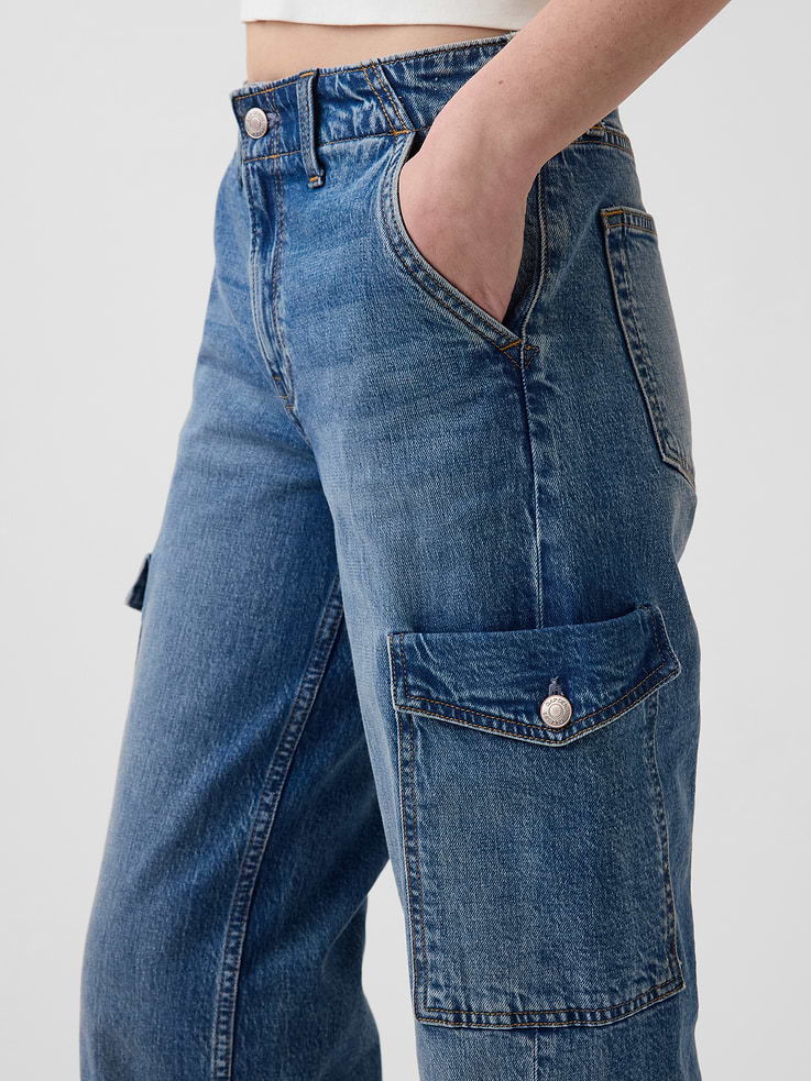 Image number 6 showing, Low Rise '90s Loose Cargo Jeans