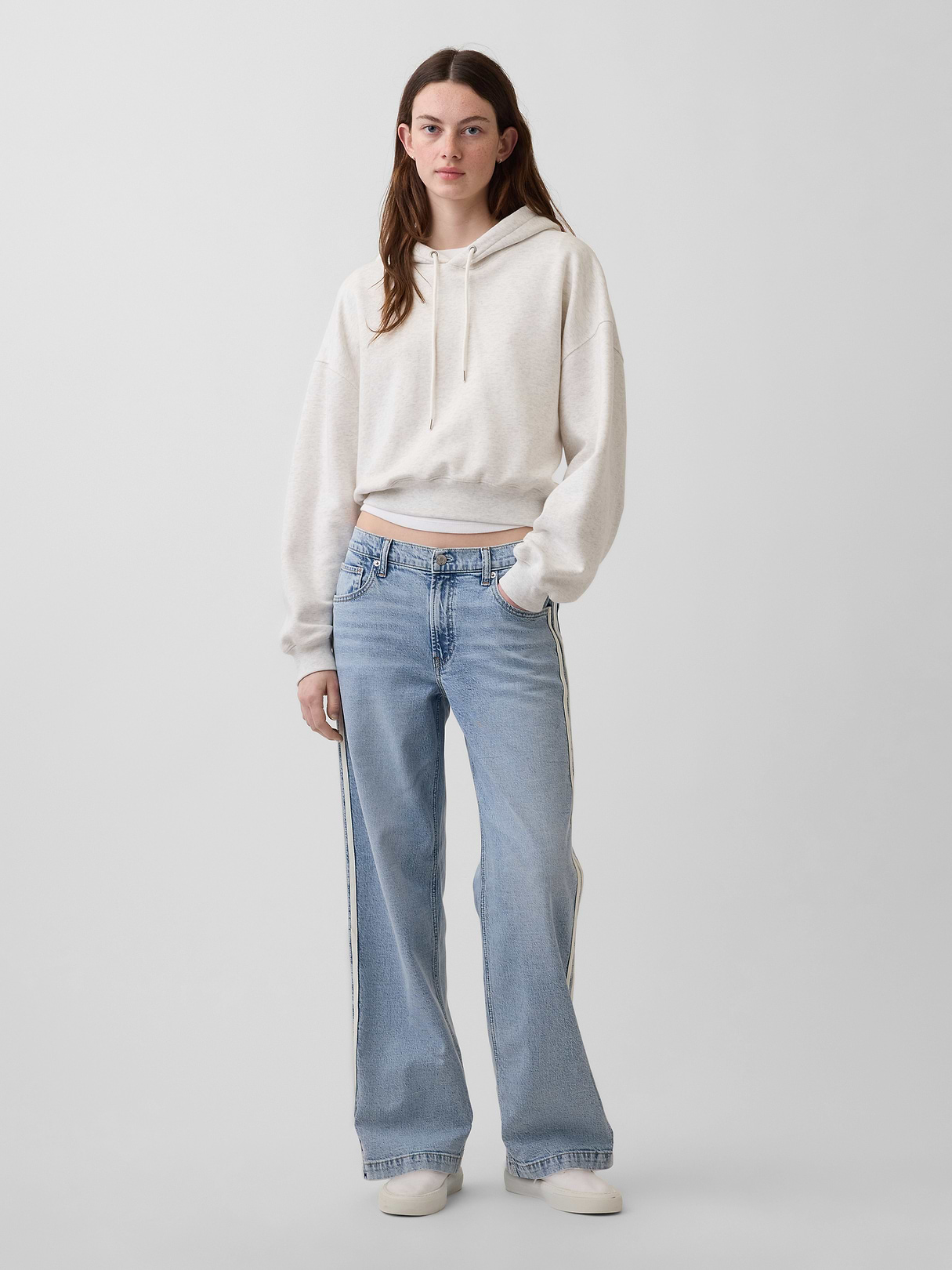 Low Rise '90s Loose Side Stripe Jeans by Gap