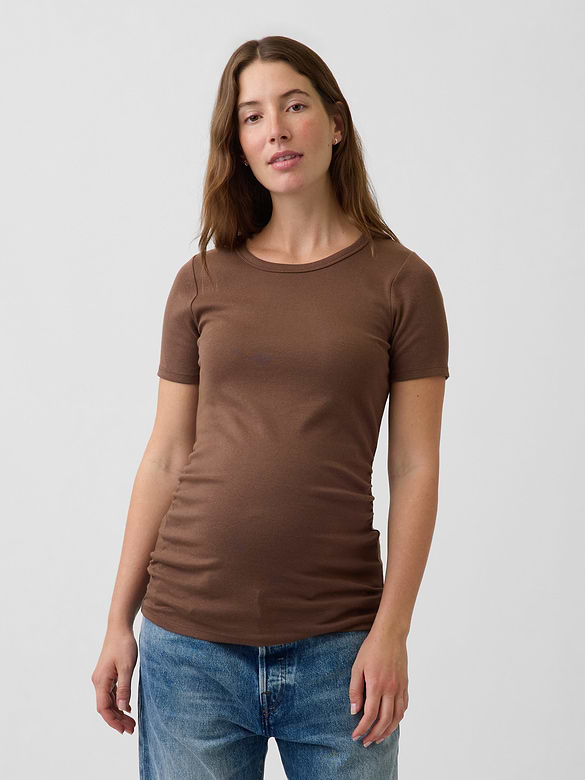 T-shirt ras du cou moderne de Maternité