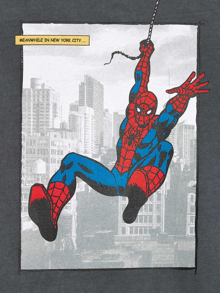 Image number 5 showing, Old Navy x Marvel Spider-Man Boxy Heavyweight Graphic T-Shirt for Men