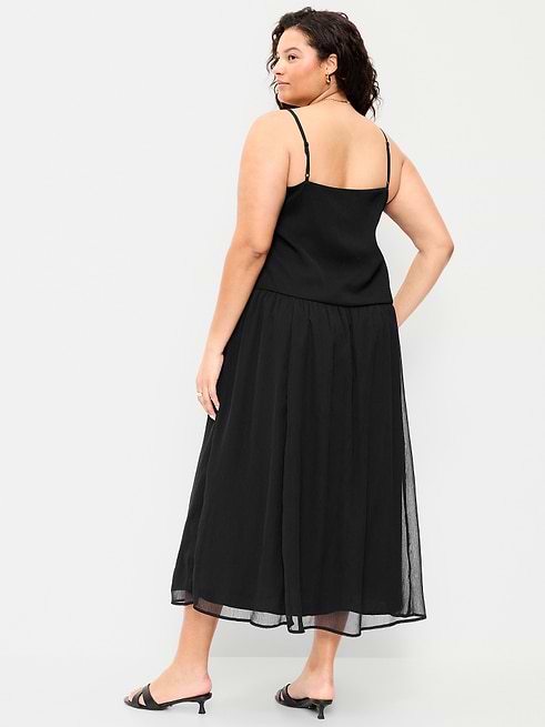 old navy black maxi dress Chiffon Drop-Waist AUG_MP Off Shoulder Feather Sequin Size:28W