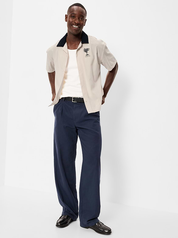 Chemise épaisse à manches courtes et à motif