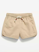 Image number 1 showing, Twill Dolphin-Hem Shorts for Baby