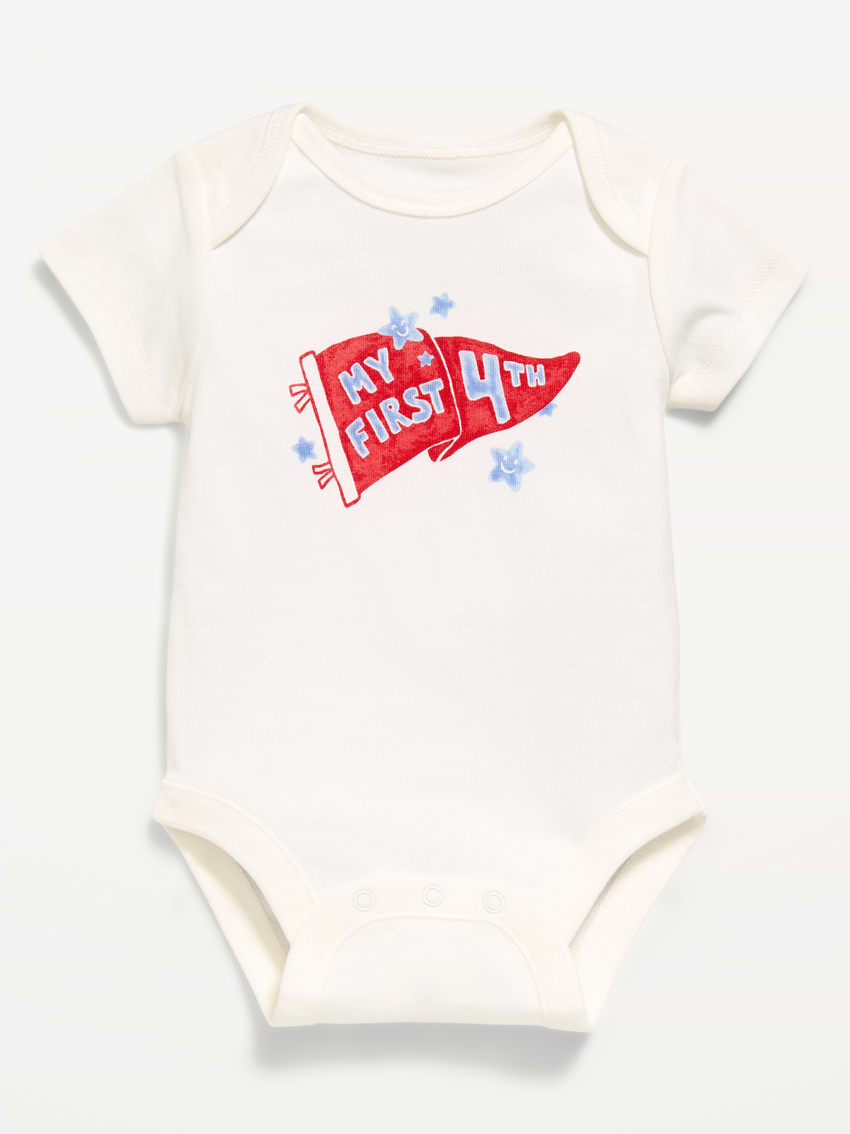 Image number 1 showing, Short-Sleeve Graphic Bodysuit for Baby