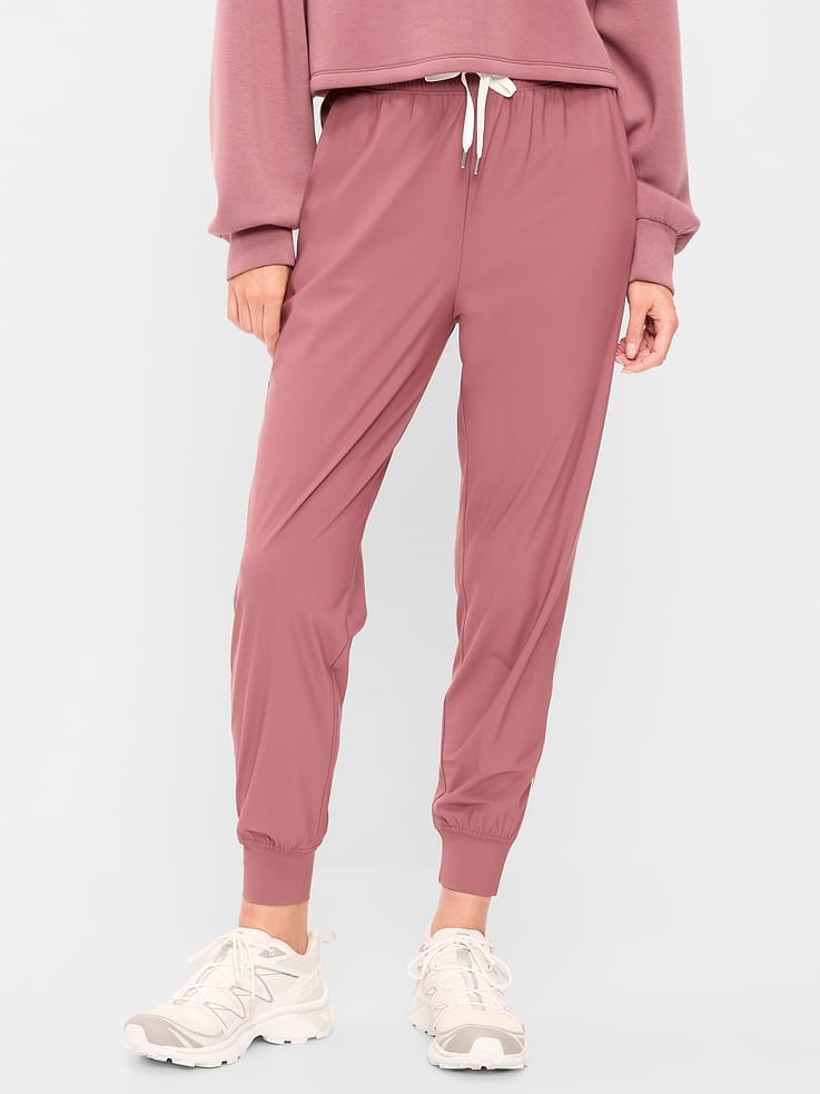 Image number 1 showing, High-Waisted Side-Striped SleekTech Jogger