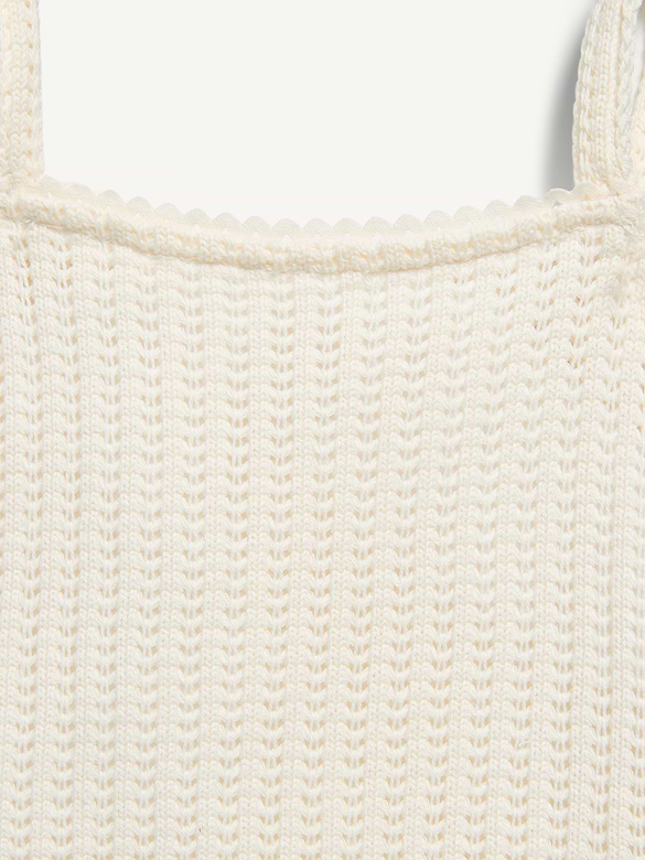 Haut en tricot de jacquard sans manches pour fille