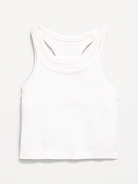 Image number 3 showing, 2-In-1 Ribbed Tank Top for Girls