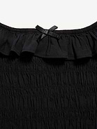 Image number 4 showing, Sleeveless Fitted Ruffled Smocked Top for Girls