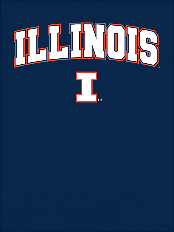 University of Illinois Arch Logo Graphic T-Shirt for Women