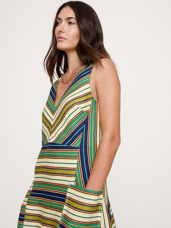 Linen Pocket Maxi Dress