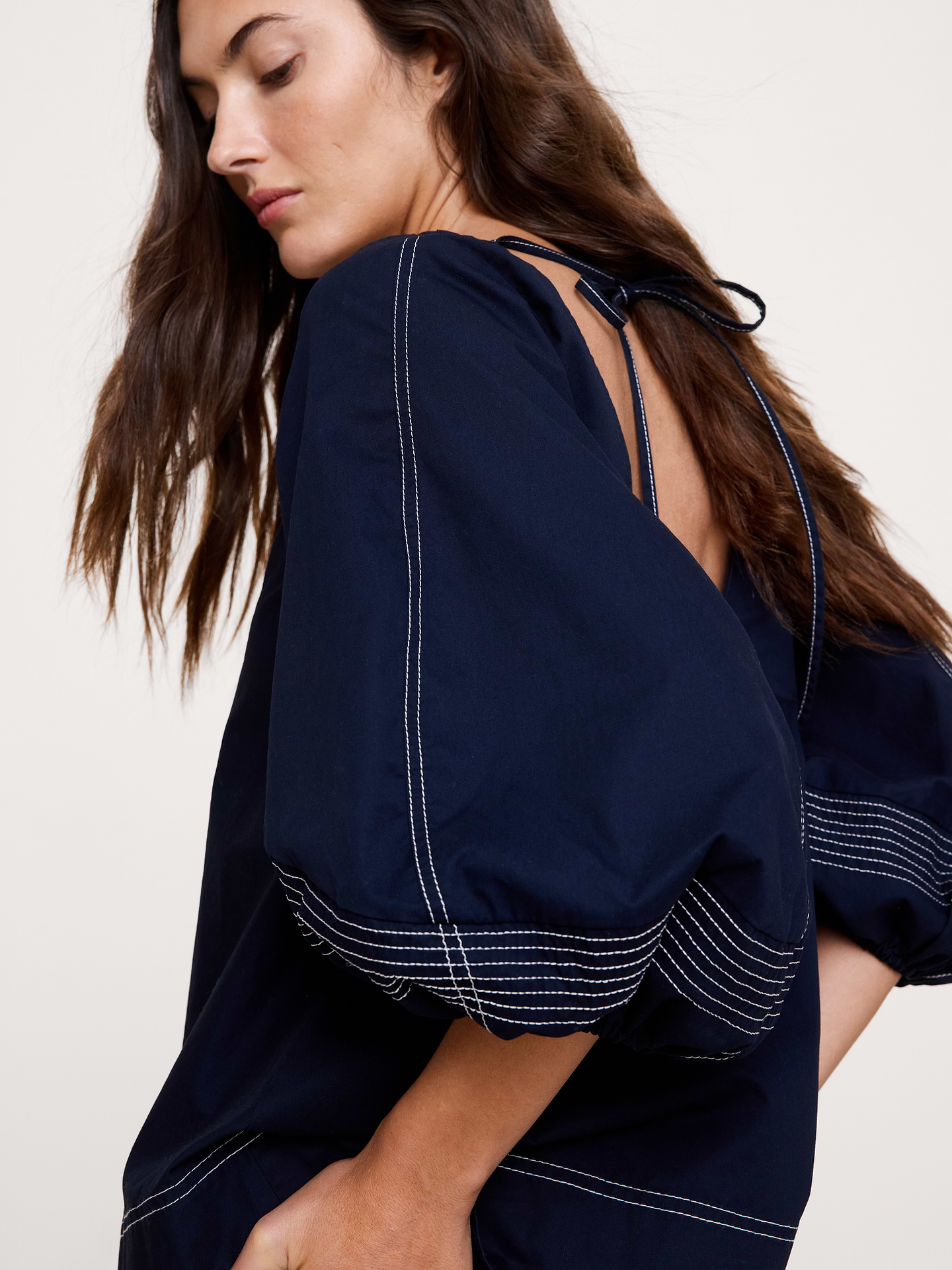 Image number 8 showing, Cotton Scoop-Back Top