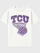 Image number 1 showing, Texas Christian University Basketball Hoop Graphic T-Shirt for Men