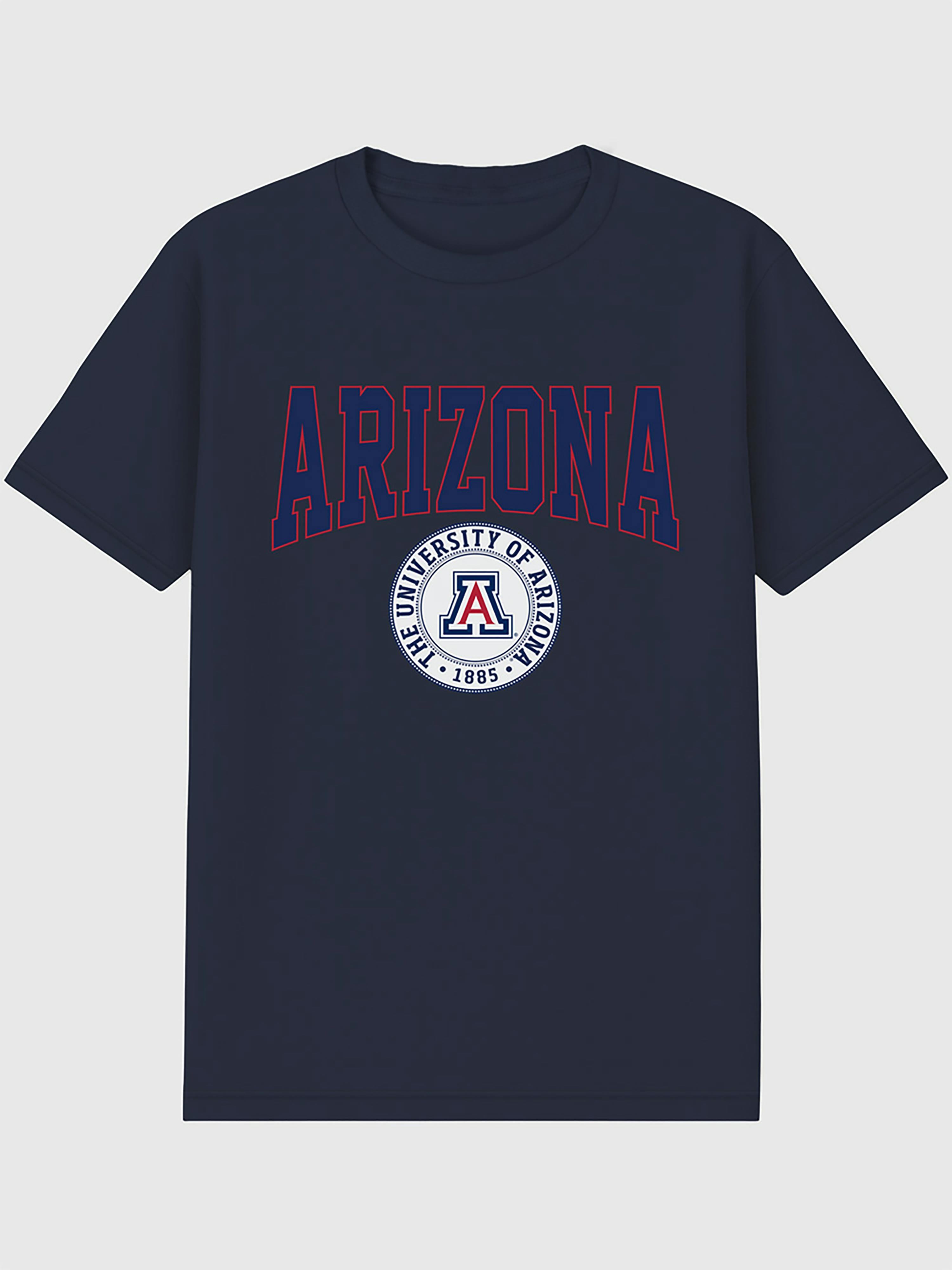 Image number 1 showing, University of Arizona Collegiate Seal Dark Graphic T-Shirt for Men