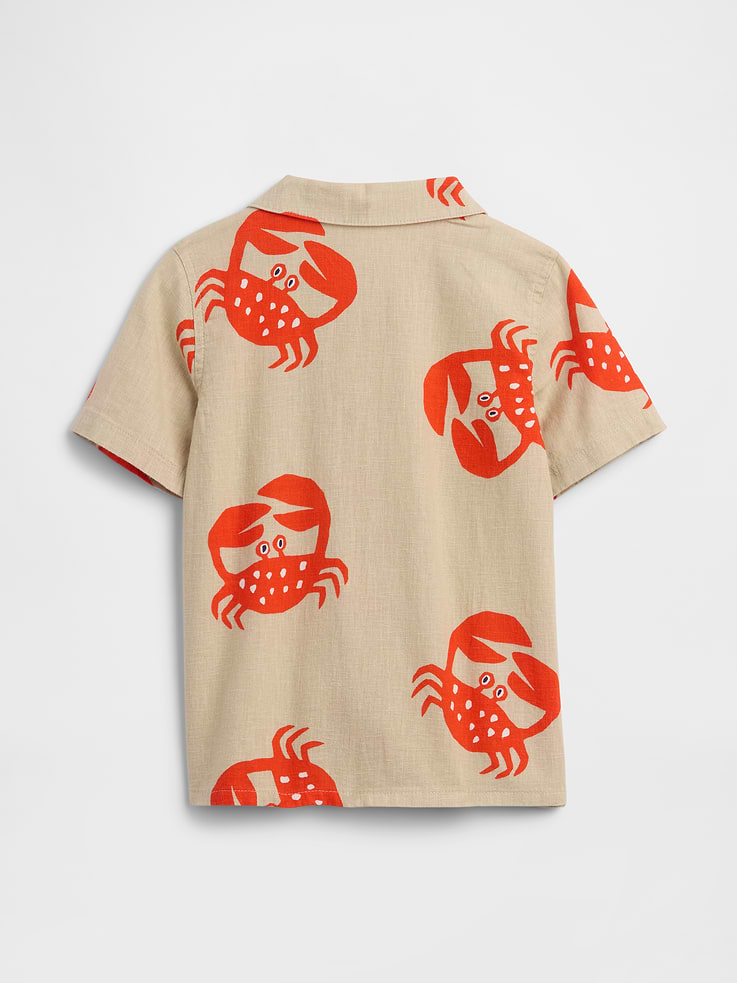 Image number 2 showing, babyGap Brannan Bear Linen-Blend Vacay Shirt
