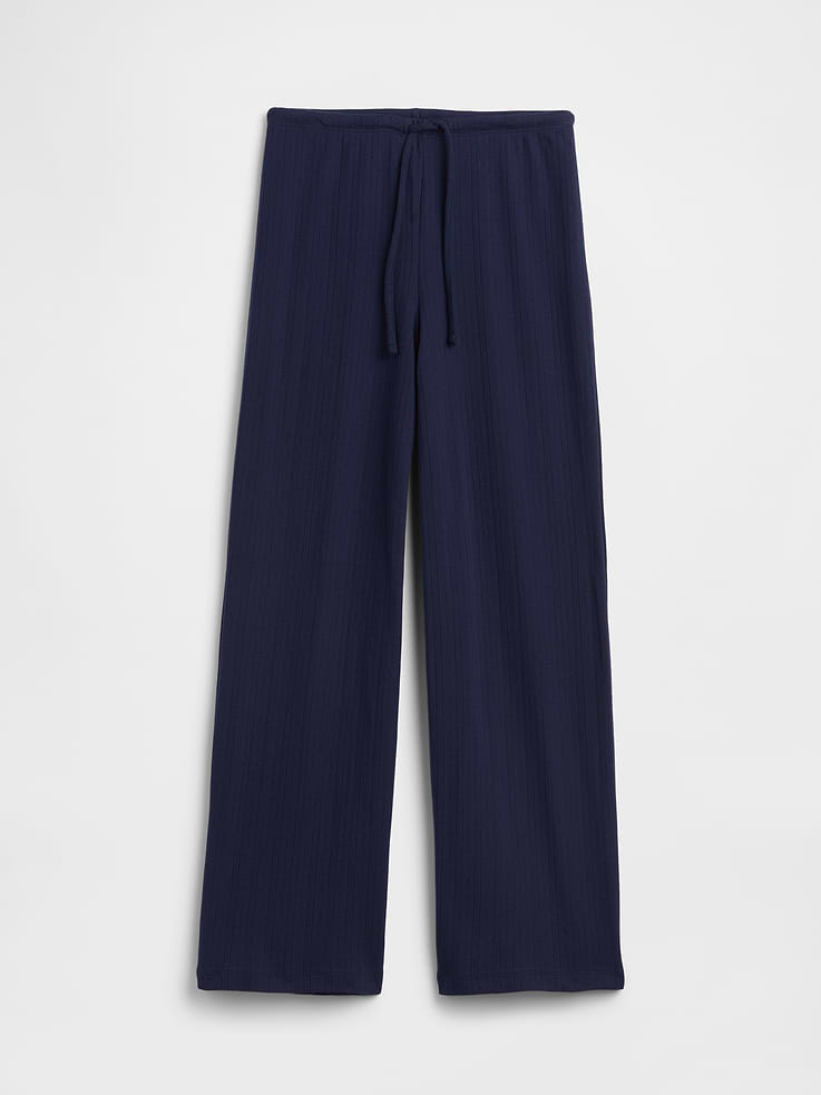 Image number 4 showing, Relaxed Pointelle PJ Pants