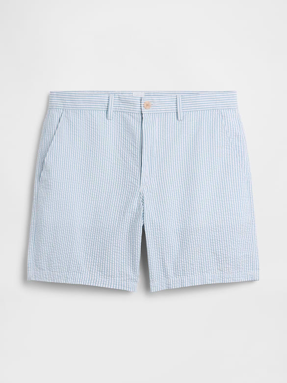 7" Essential Seersucker Shorts
