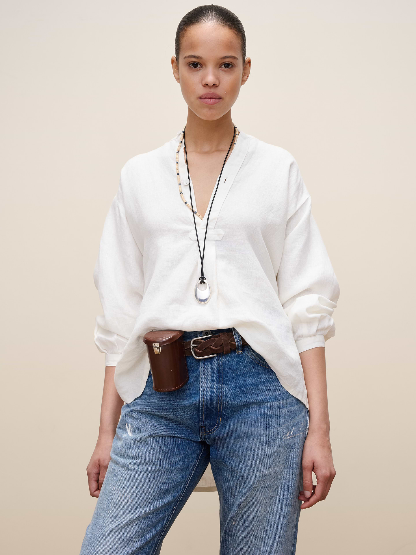 Image number 1 showing, Archive Reissue Popover Shirt in Linen