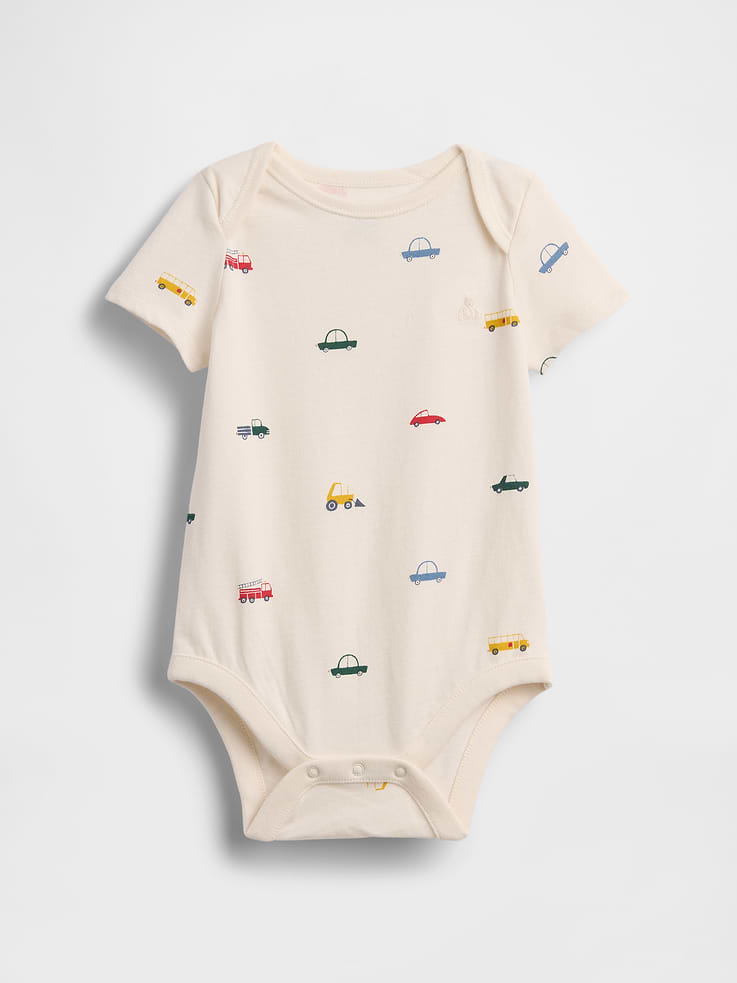 Image number 1 showing, Baby Organic Cotton Print Bodysuit