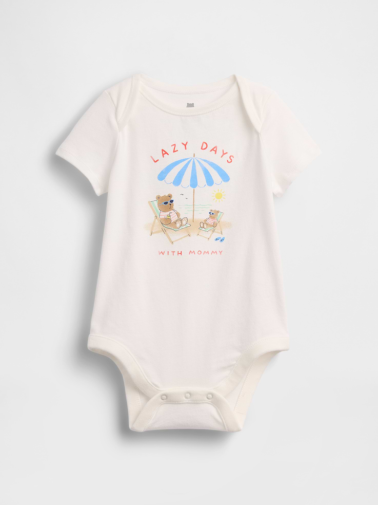 Image number 1 showing, Baby First Favorites Organic Cotton Graphic Bodysuit