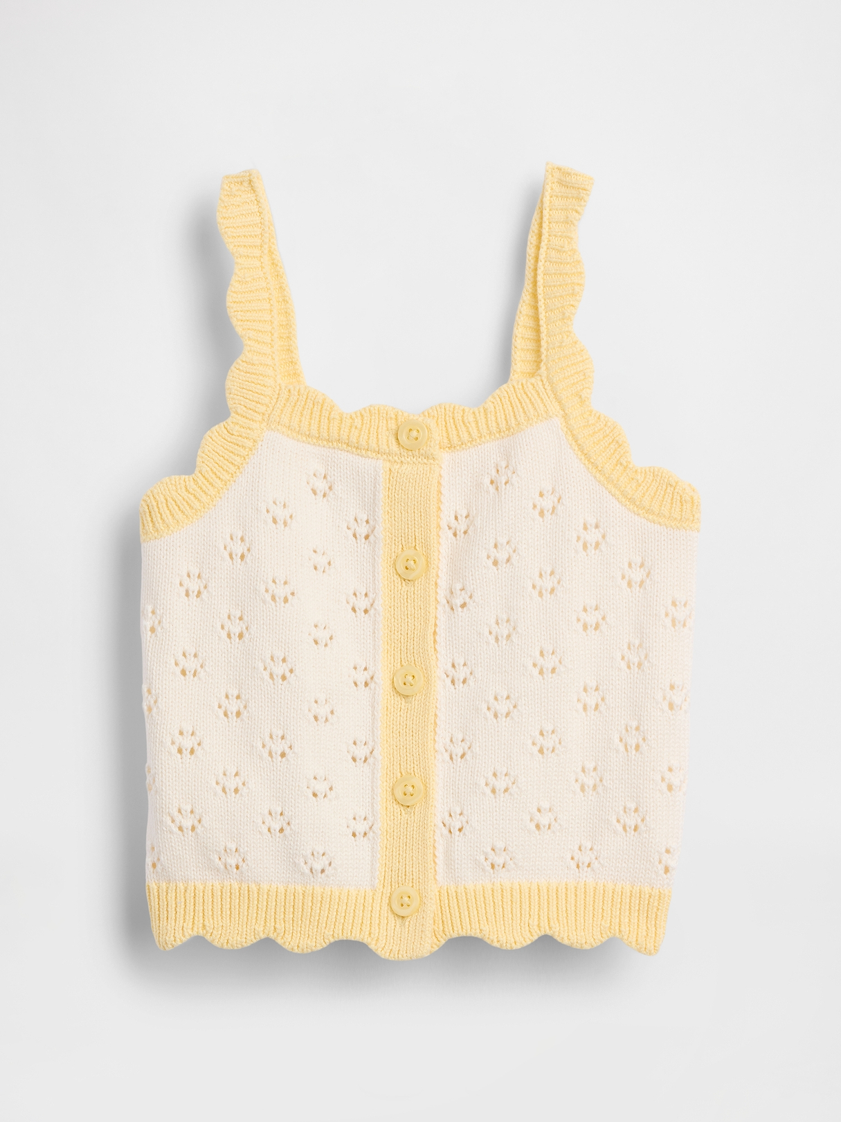 Baby & Toddler Pointelle Colorblock Sweater Tank | Gap
