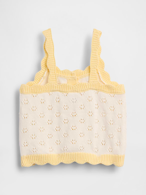 Baby & Toddler Pointelle Colorblock Sweater Tank