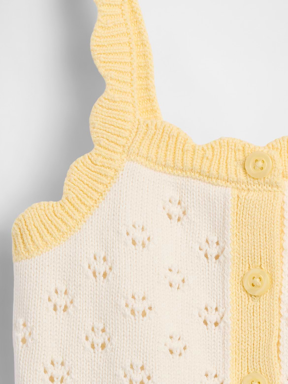Baby & Toddler Pointelle Colorblock Sweater Tank