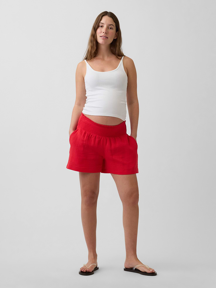 Image number 1 showing, Maternity Under Belly Easy Shorts