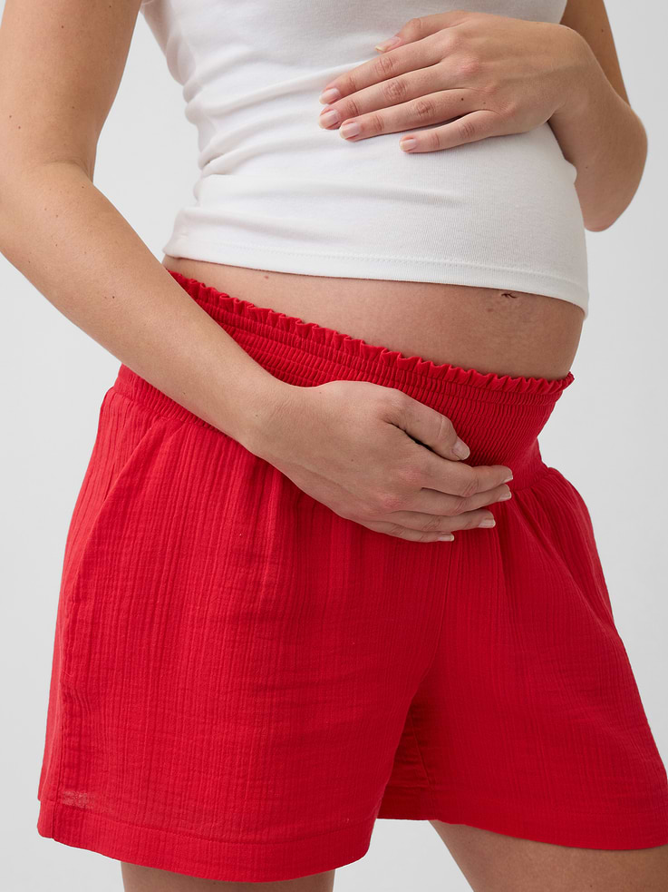 Image number 4 showing, Maternity Under Belly Easy Shorts