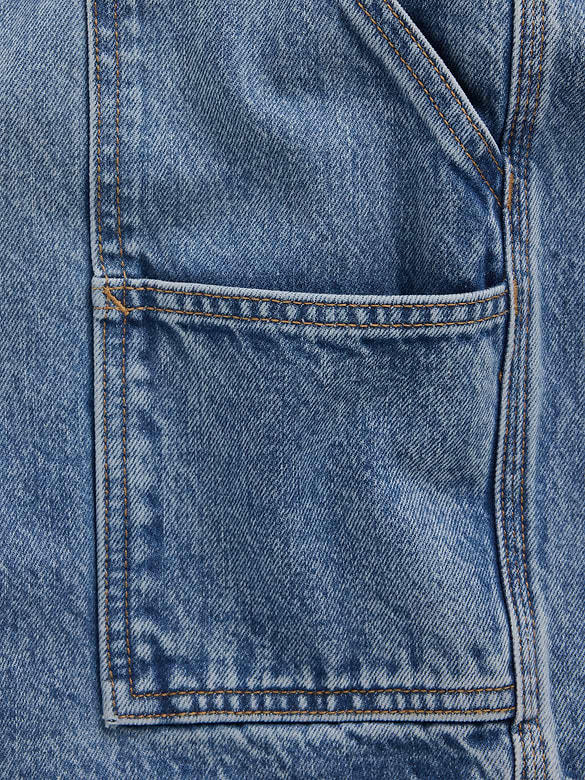 10.5" Baggy Denim Carpenter Shorts