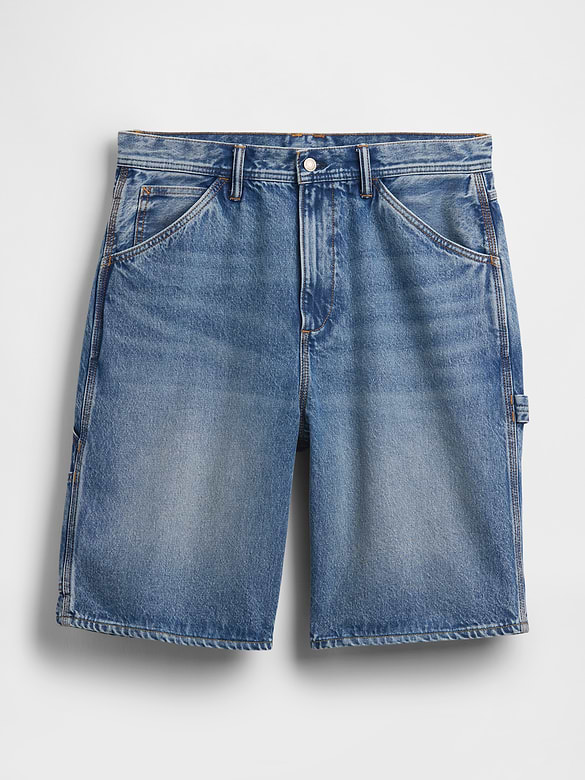 10.5" Baggy Denim Carpenter Shorts