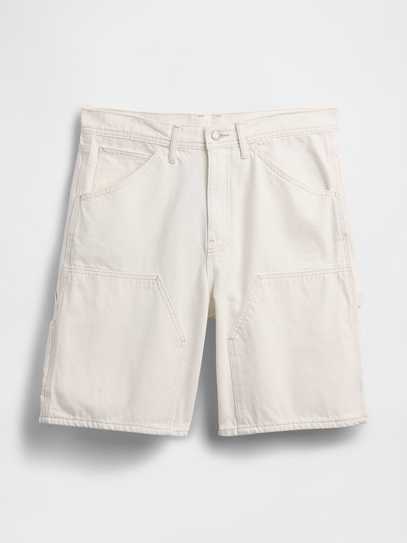 9" Loose Denim Carpenter Shorts