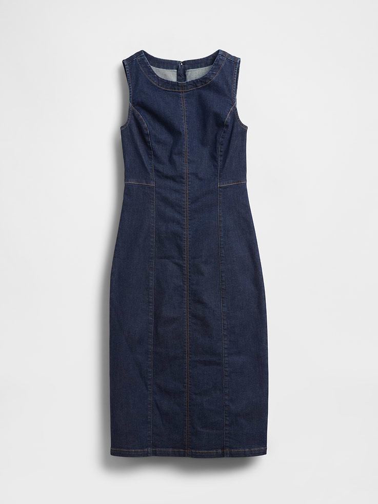 Image number 5 showing, Denim Bodycon Midi Dress