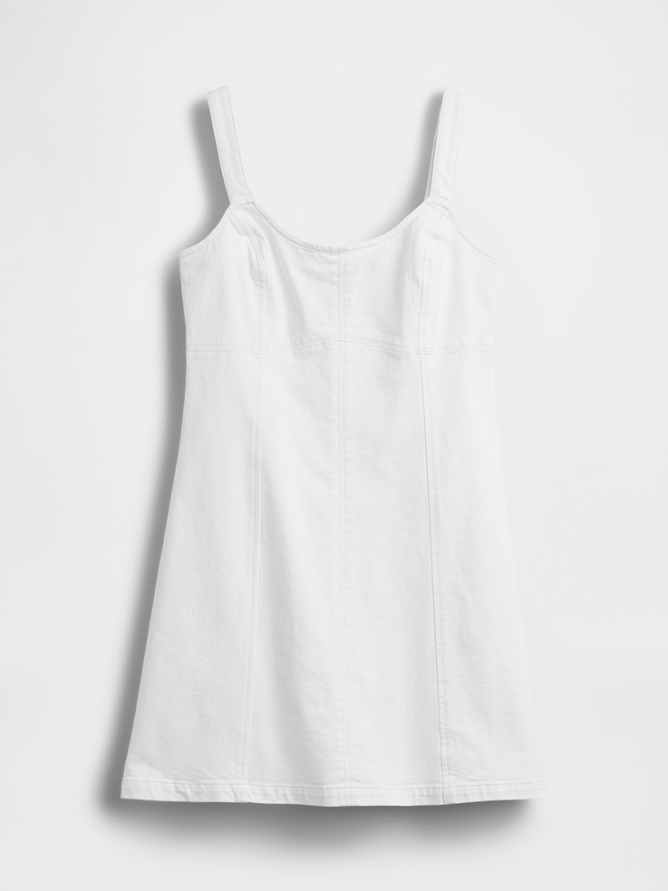 Image number 5 showing, Denim Paneled Mini Dress