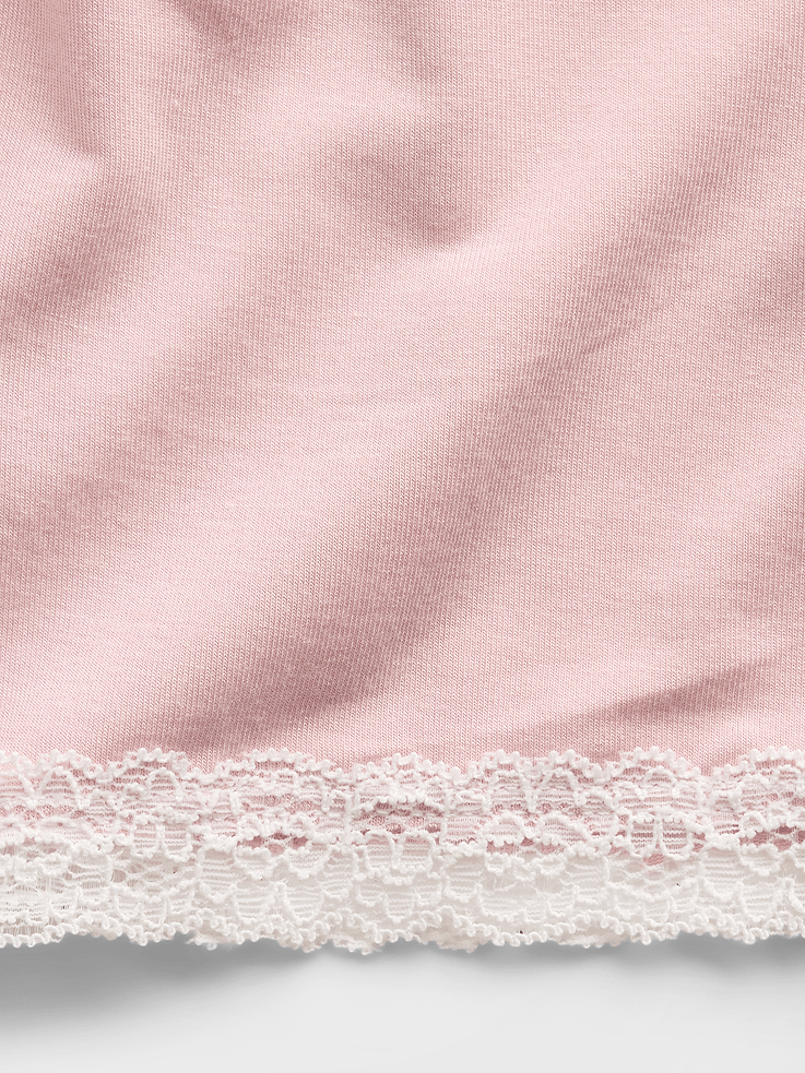 Image number 5 showing, SoftMade Modal Lace-Trim PJ Shorts