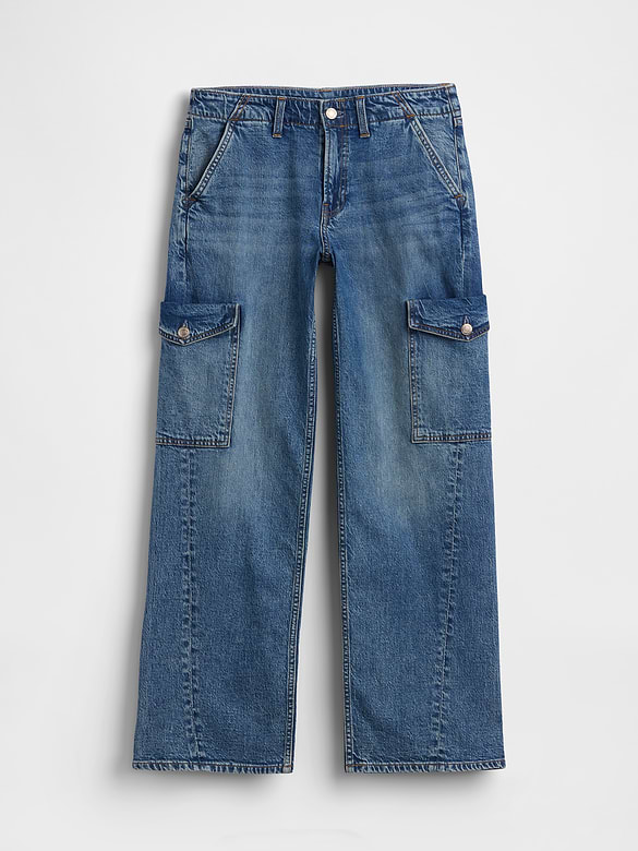 Low Rise '90s Loose Cargo Jeans