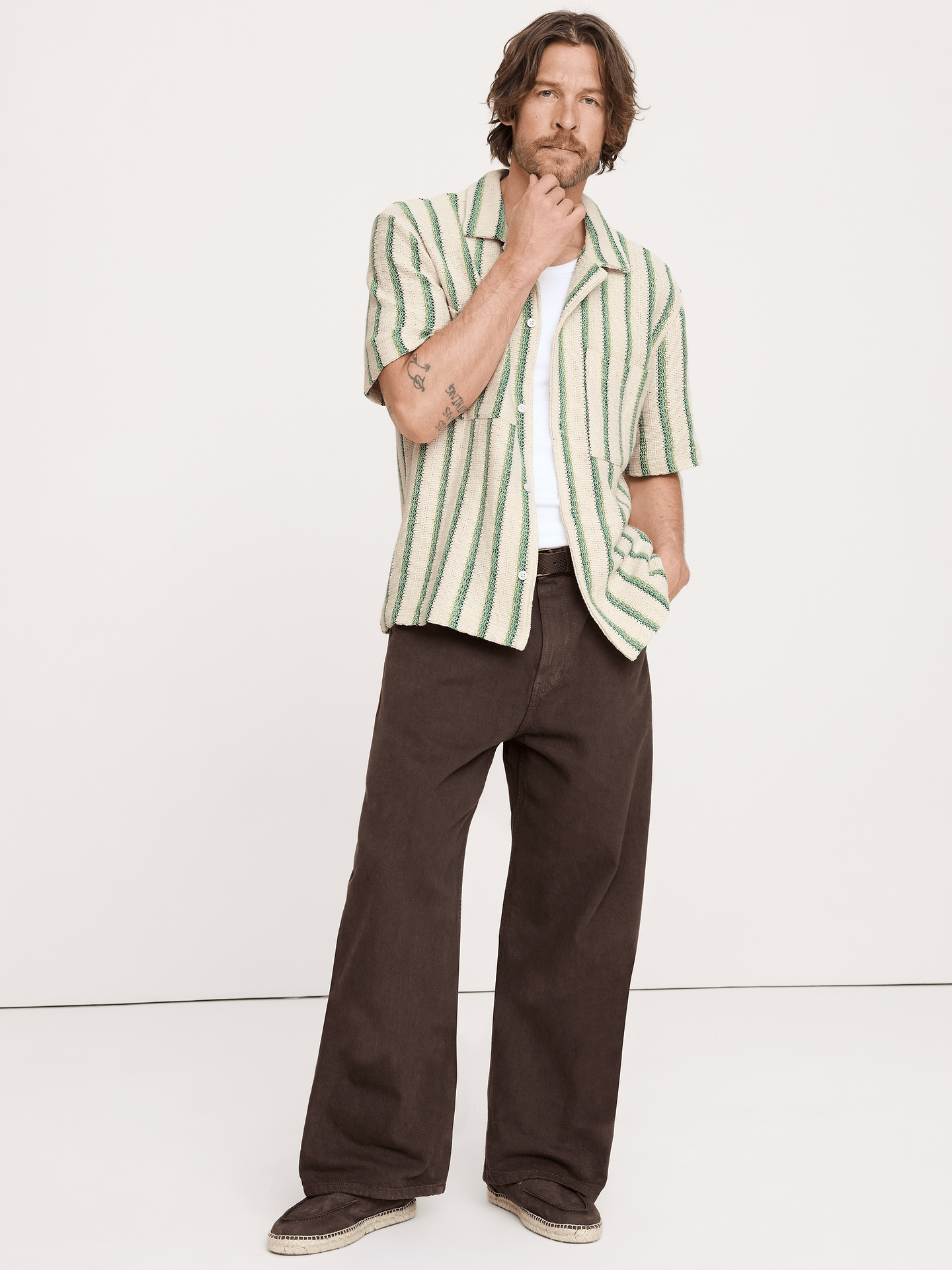 Image number 3 showing, Stripe Knit Resort Shirt