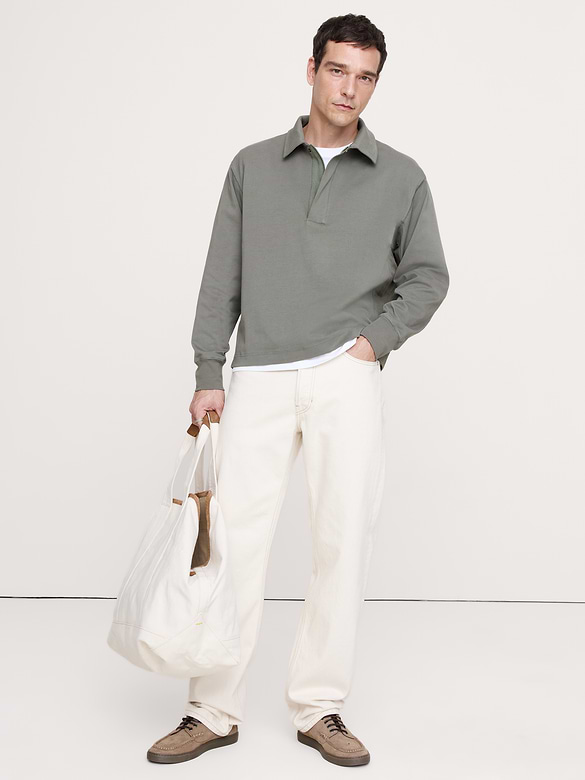 Cotton Quarter-Zip Sweatshirt